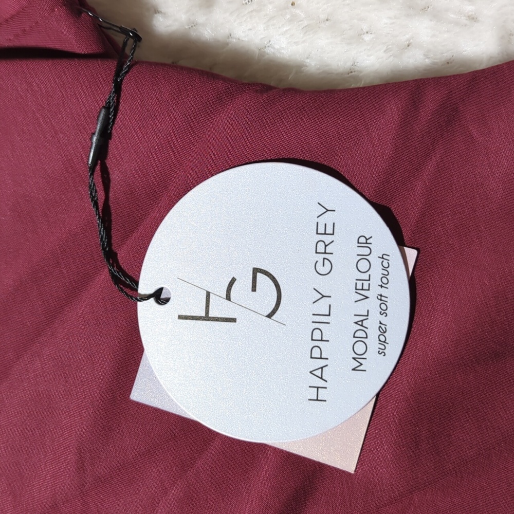 Happily Grey Modal Velour Cropped Hoodie And High Waisted Cargo Jogger Set - Picture 8 of 16